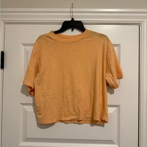 Universal Thread Peach Cropped Crewneck Tee